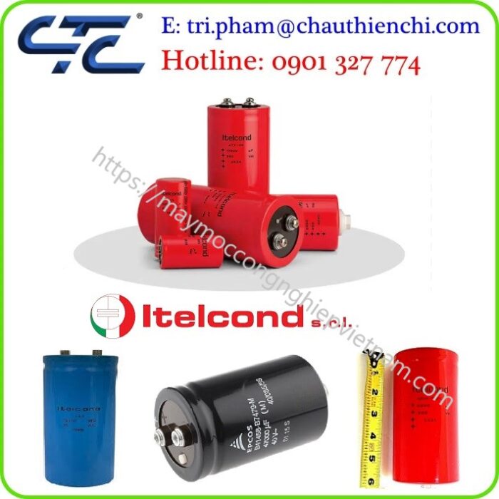 Tụ điện điện phân Itelcond Italy đại lý Việt Nam